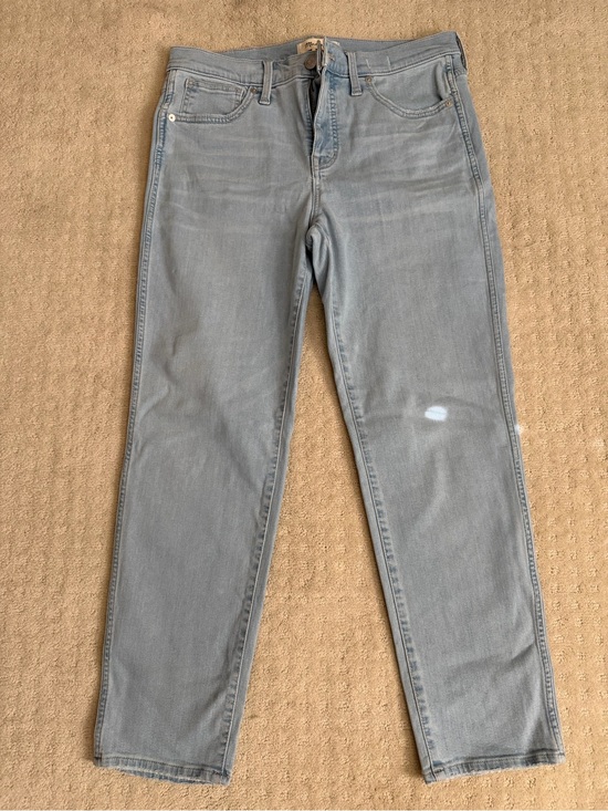 Madewell Denim - Madewell Women’s Light Blue  Stovepipe Mid Rise Straight Leg Jeans